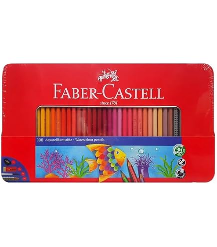 Amazon.co.jp: ファーバーカステル(Faber-Castell) 水彩色鉛筆 100色
